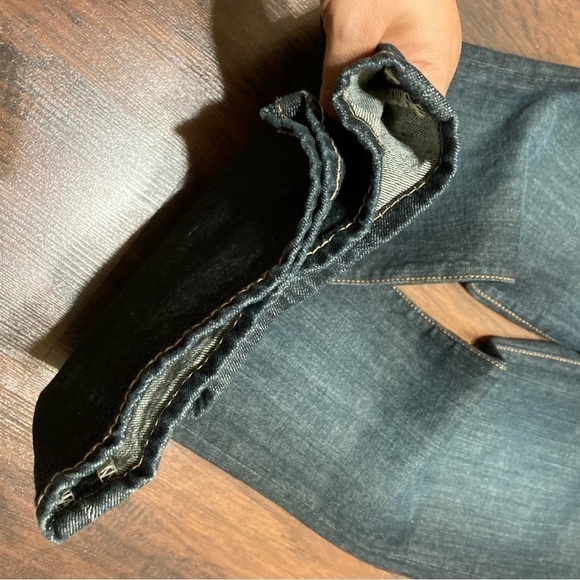 EXPRESS JEANS curvy fit boot cut short size 6 dark Wash denim nwt Y2K fashion - Picture 8 of 10